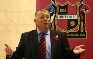 Sheffield FC chairman, Richard Tims