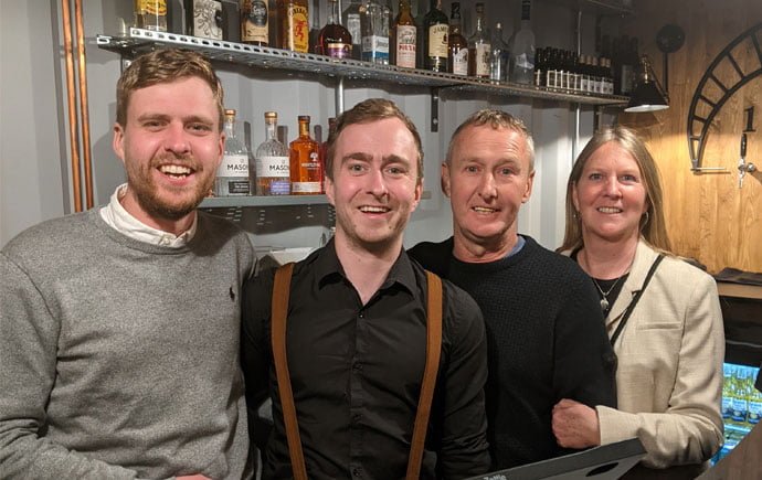 The McAnearney family at Kelham Island's Grafters