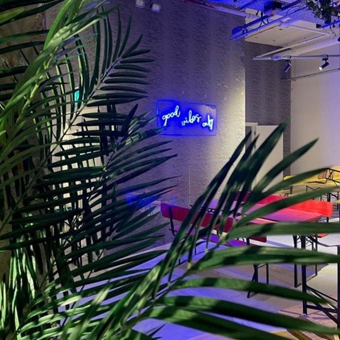 INside new food hall Sheffield Plate