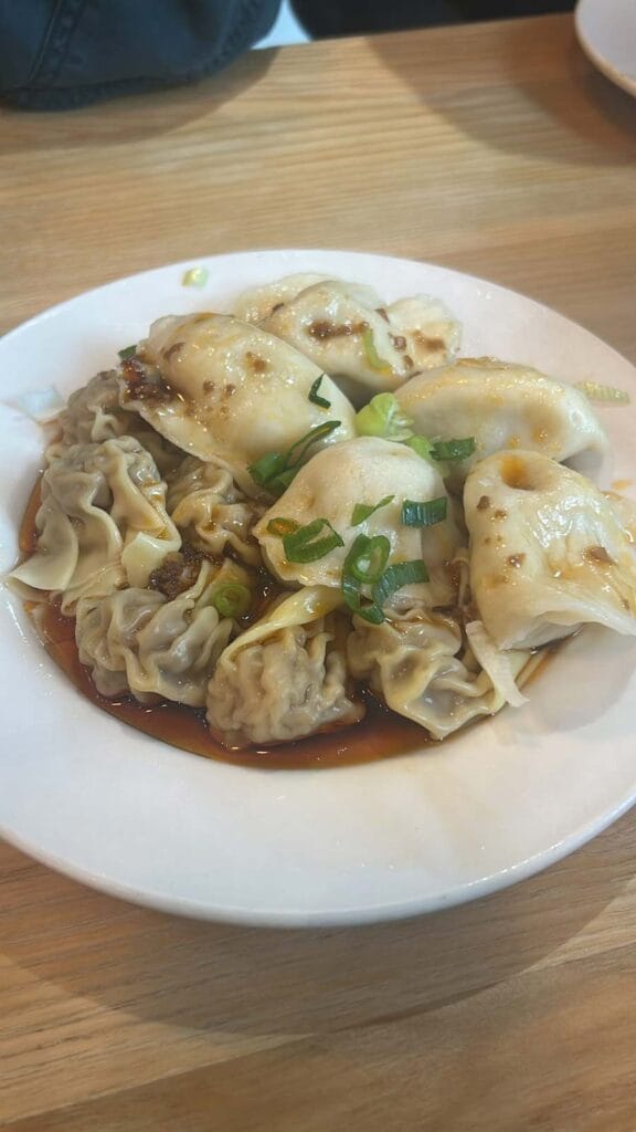 bowl of various dumplings