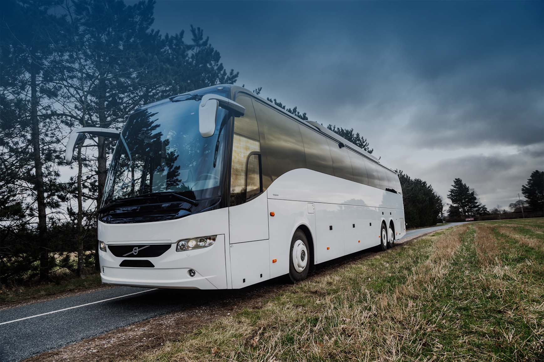 An executive coach operated by Coach Hire Direct, a family-run coach hire company based at MediaCity in Salford, Greater Manchester